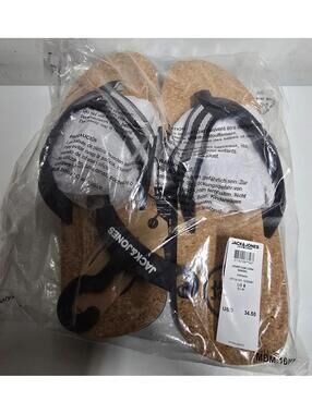 Jack & Jones Cork Sandals - Size 8 New Unopened, Retail $35